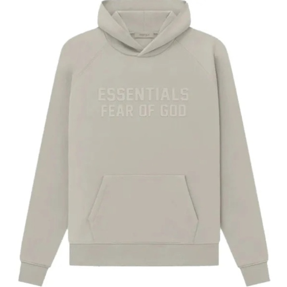 Fear of God ESSENTIALS Gray Bonded Hoodie Seal NWT! - Picture 1 of 2